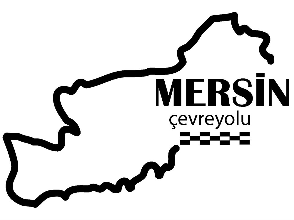 Mersin  Çevreyolu Sticker - Ücretsiz Kargo 