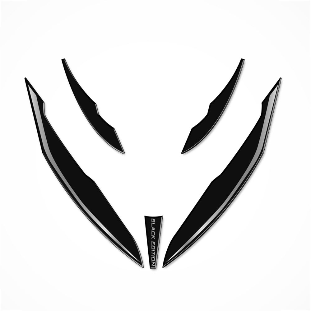 Mondial Drift L Far üstü Kafa Grenaj Sticker Set Siyah-gümüş tasarım