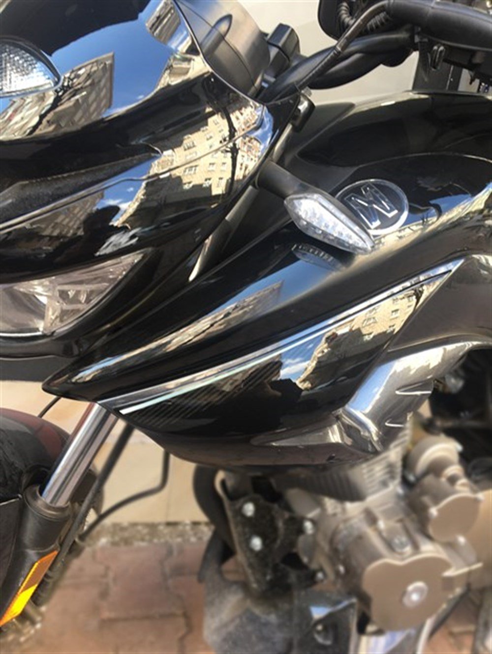 Mondial Drift L Full Tank Pad Set Siyah-Gümüş