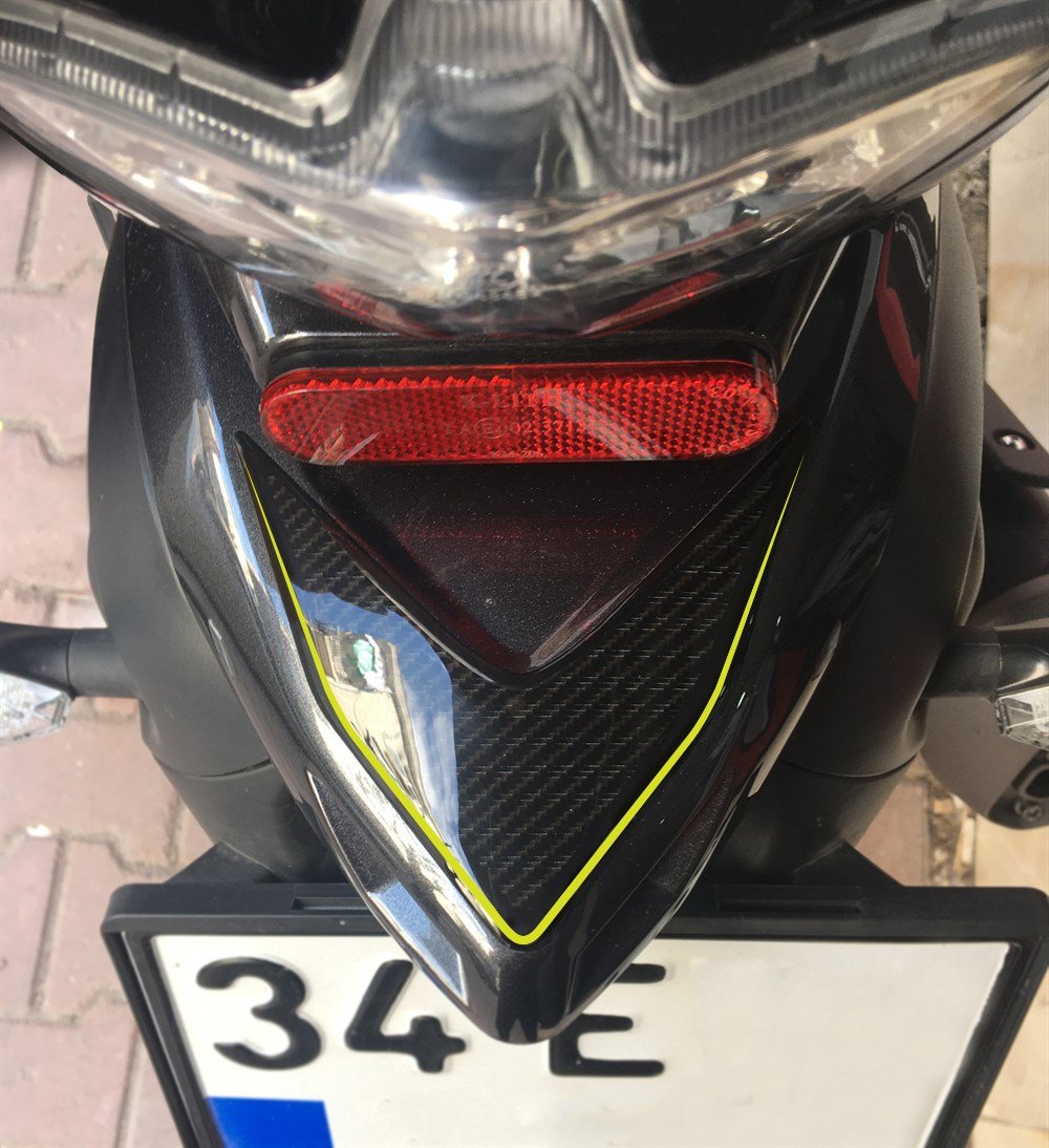 Mondial Drift L Yan Grenaj ve Kuyruk Sticker Pad Siyah-Neon Sarı tasarım