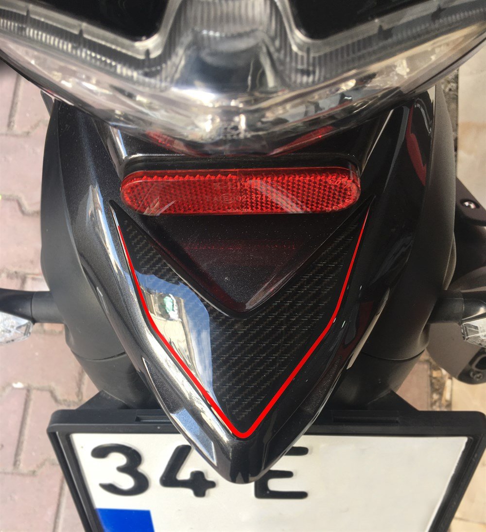 Mondial Drift L Yan Grenaj ve Kuyruk Sticker Pad Siyah-Kırmızı tasarım