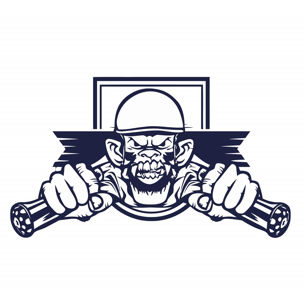 Motorcu Maymun Sticker