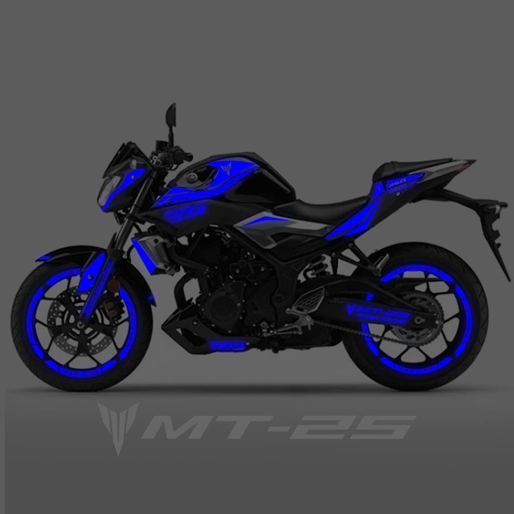 MT 25 Full Grenaj Sticker Set Custom Neon Mavi mt 25
