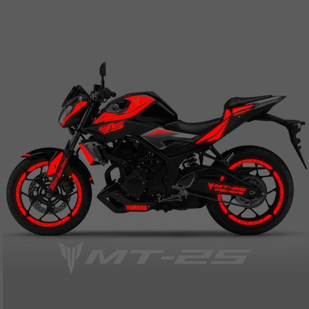 MT 25 Full Grenaj Sticker Set Custom Neon Kırmızı mt 25