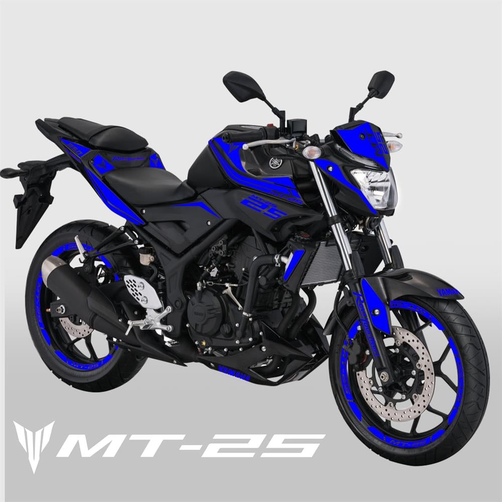 MT 25 Full Grenaj Sticker Set Custom Neon Mavi mt 25