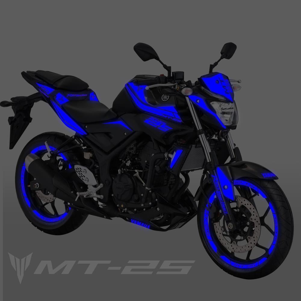 MT 25 Full Grenaj Sticker Set Custom Neon Mavi mt 25