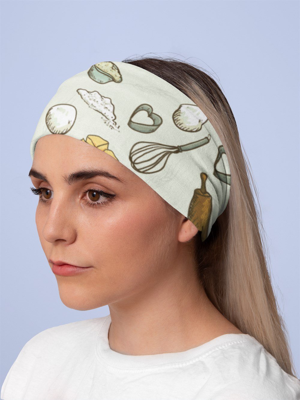 Muffin Time Kadın Bandana Saç Bandı Toka Boyunluk