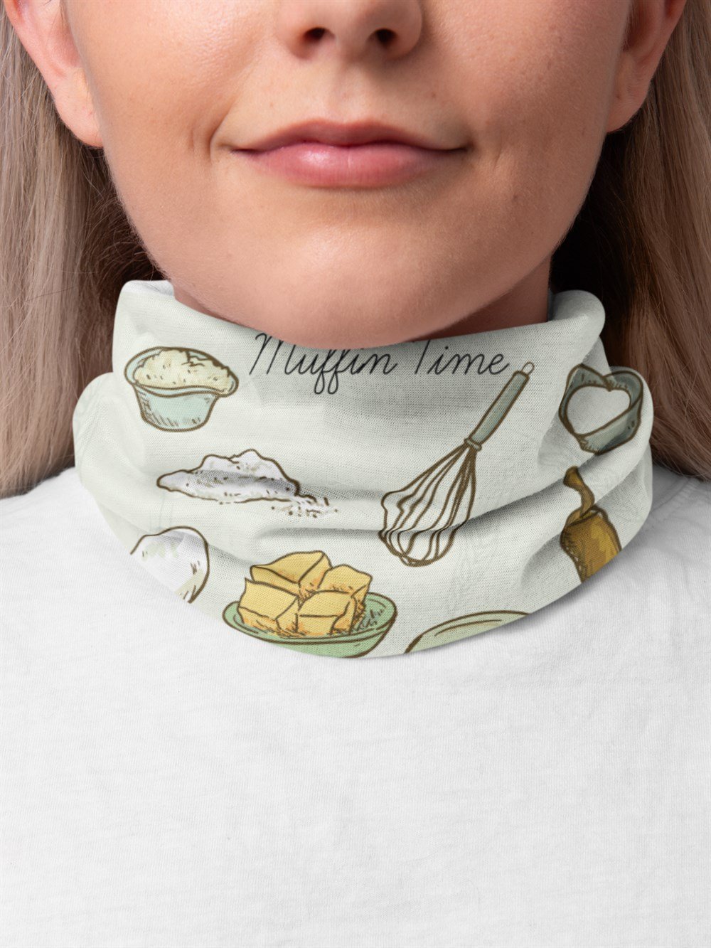 Muffin Time Kadın Bandana Saç Bandı Toka Boyunluk