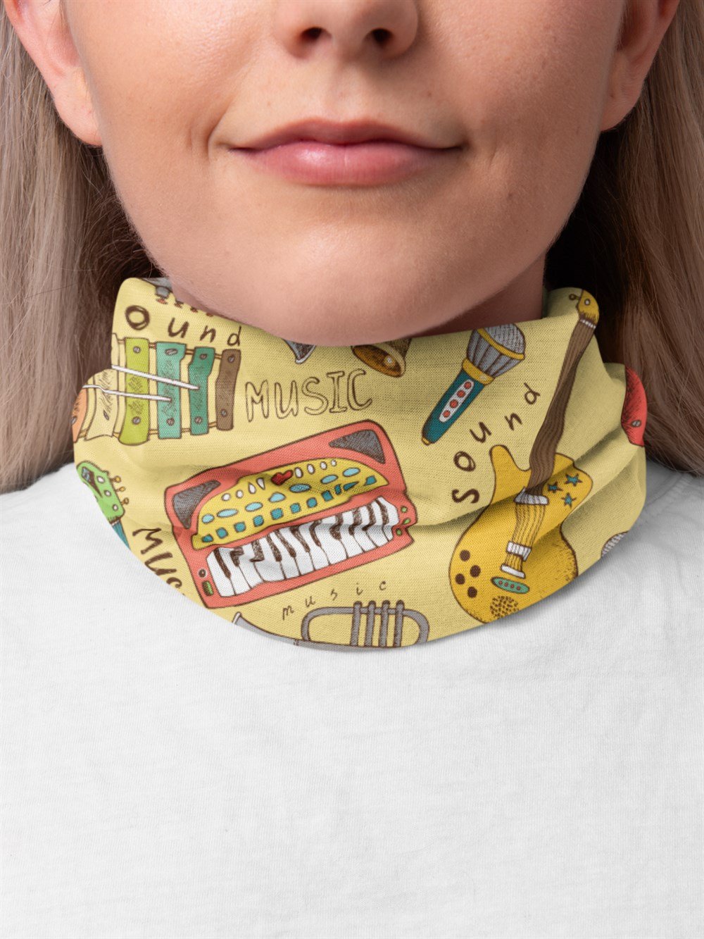 Musical Instrument Bandana Saç Bandı Toka Boyunluk