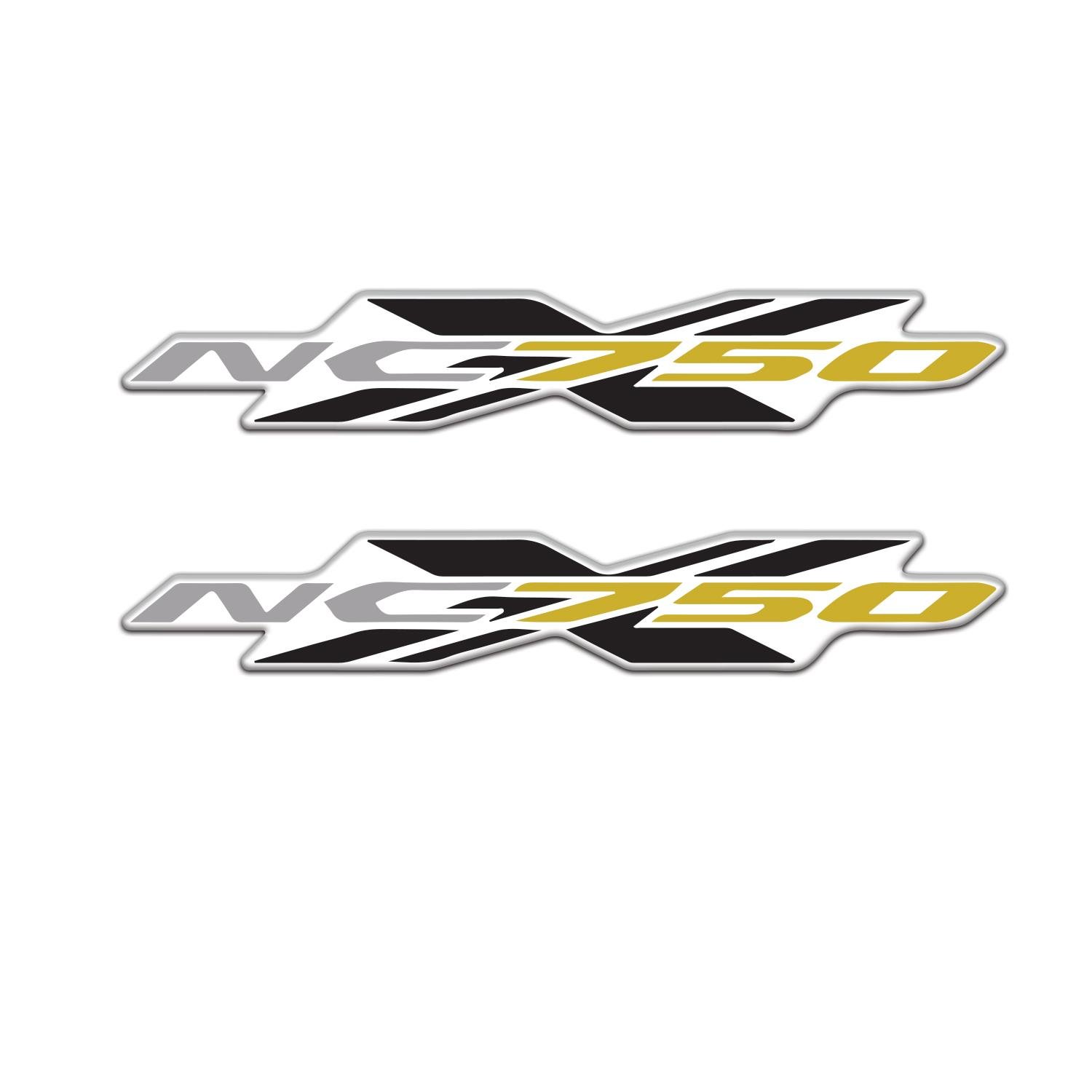 Nc750x İkili Damla Sticker Beyaz Redlinegrafik 