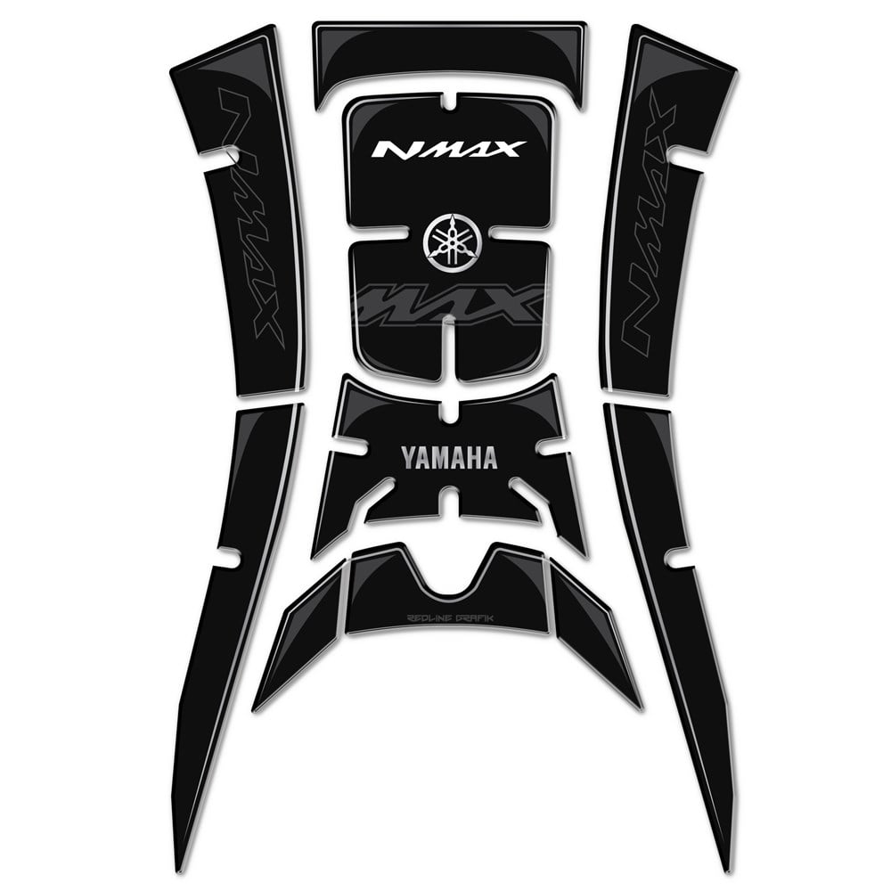 NMAX 2021 TANK PAD SİYAH-GRİ