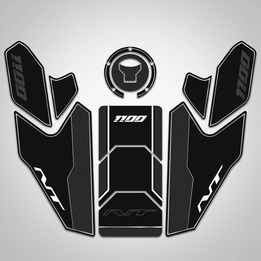 NT1100 Tank Pad Depo Pad Yan Pad Set Siyah Karbon