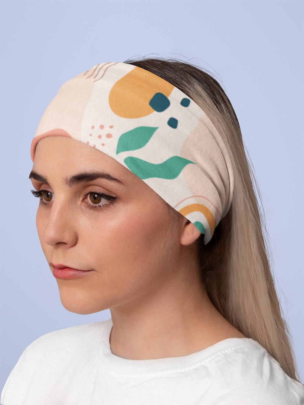 Organik Kadın Bandana Saç Bandı Toka Boyunluk