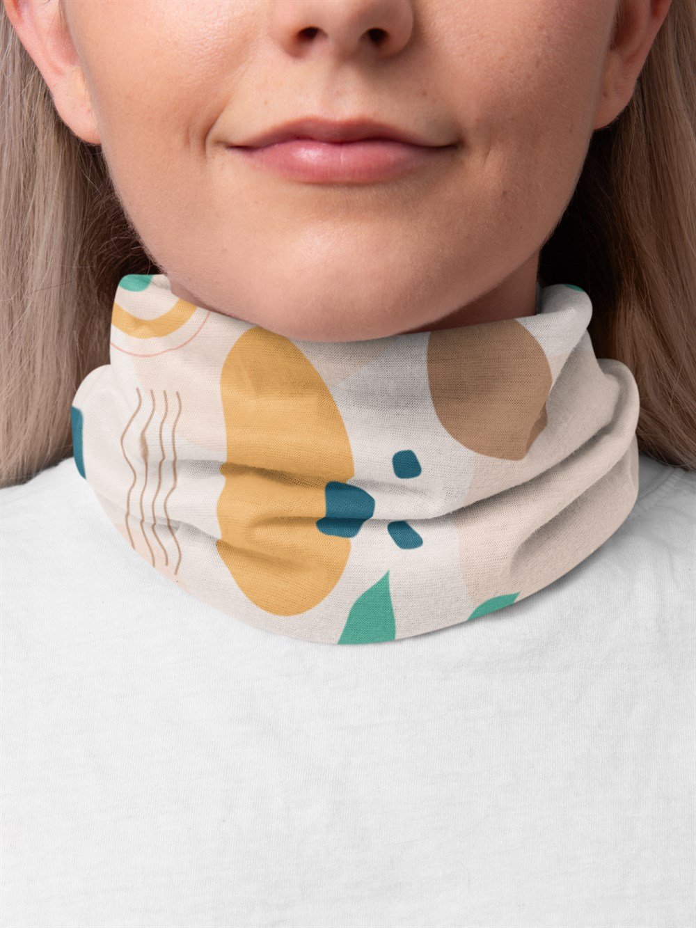 Organik Kadın Bandana Saç Bandı Toka Boyunluk