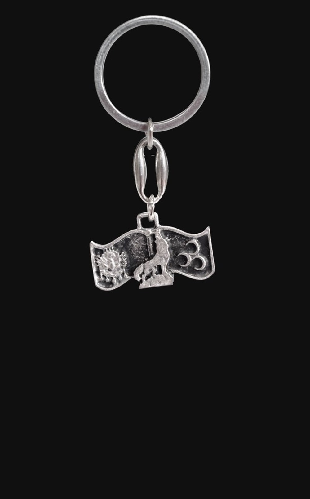 Osmanlı Arma Üç Hilal Kurt Anahtarlık