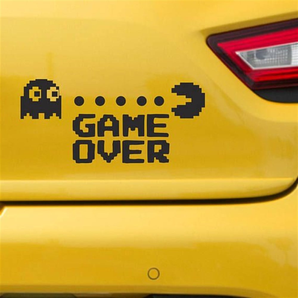 Pac-Man Game Over Oto Sticker