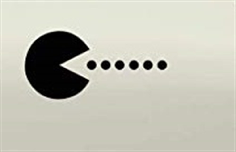 Pac-Man Noktalar Oto Sticker