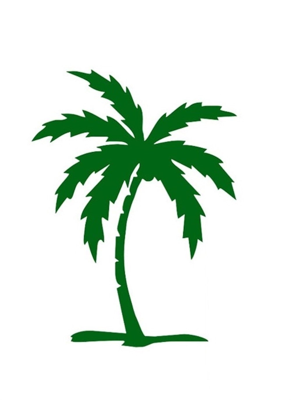 Palmiye Yeşil Sticker