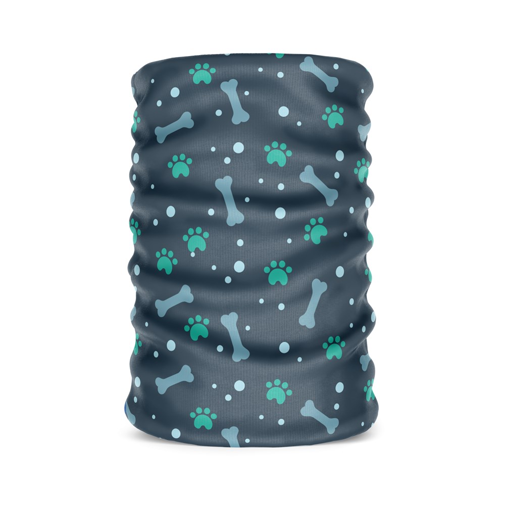 Pati Kemik Desenli Kadın Bandana Saç Bandı Toka Boyunluk