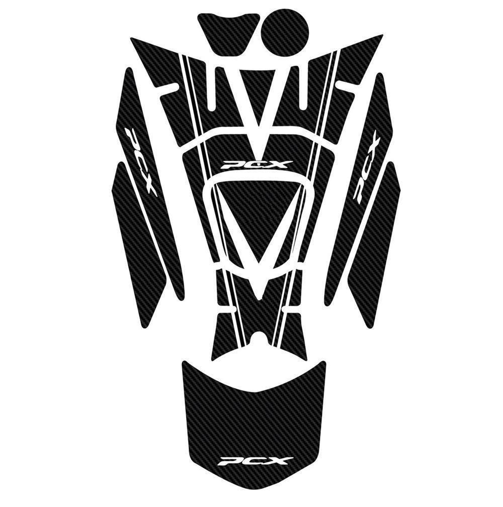 PCX 2018-20 TANK PAD Karbon Siyah 11 Parça