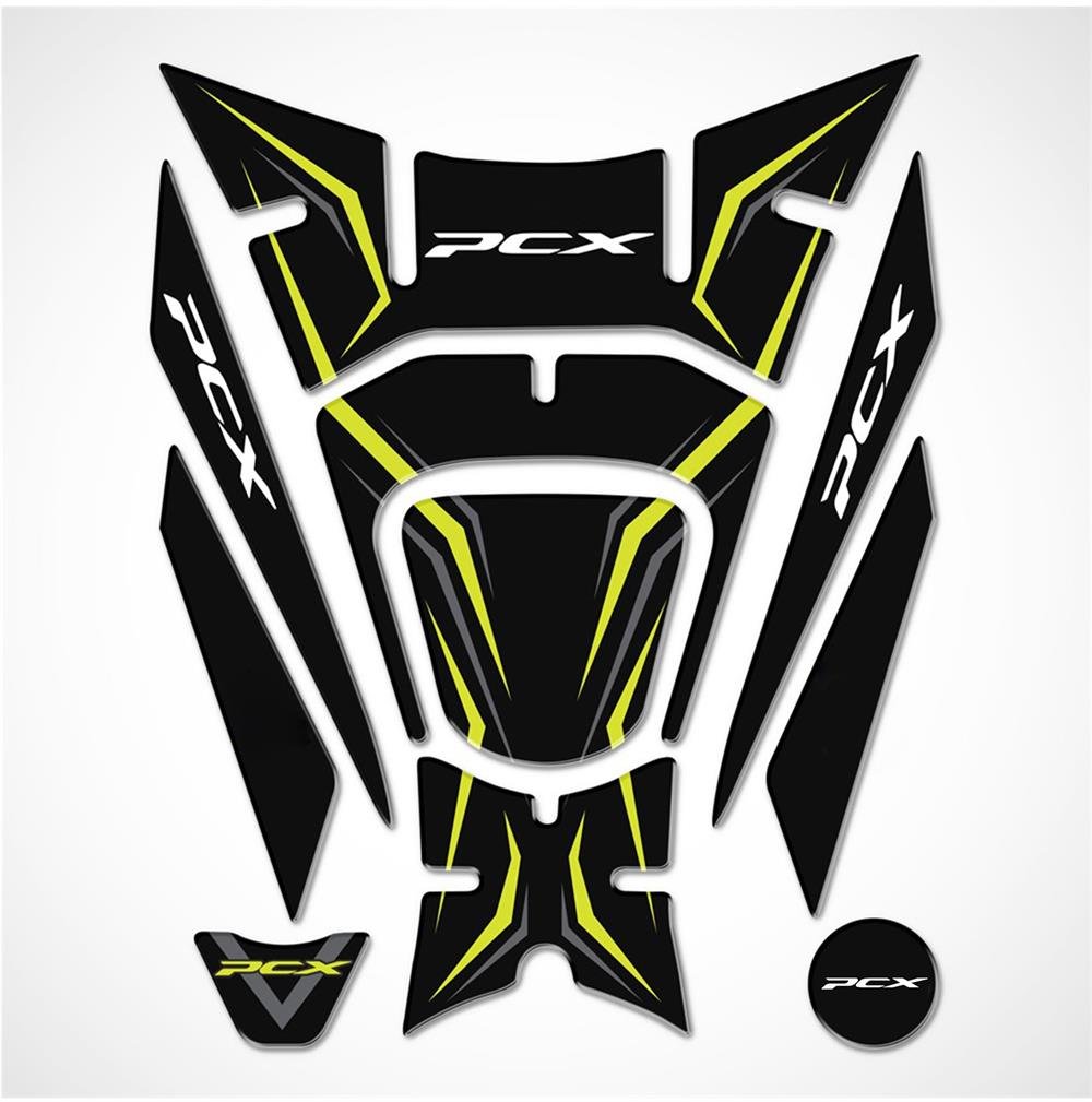 PCX 2018-20 TANK PAD NEON SARI 11 PARÇA