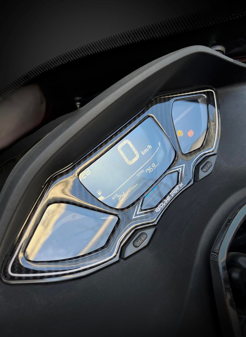 Pcx 2021 Model Karbon Desen Gösterge Koruma