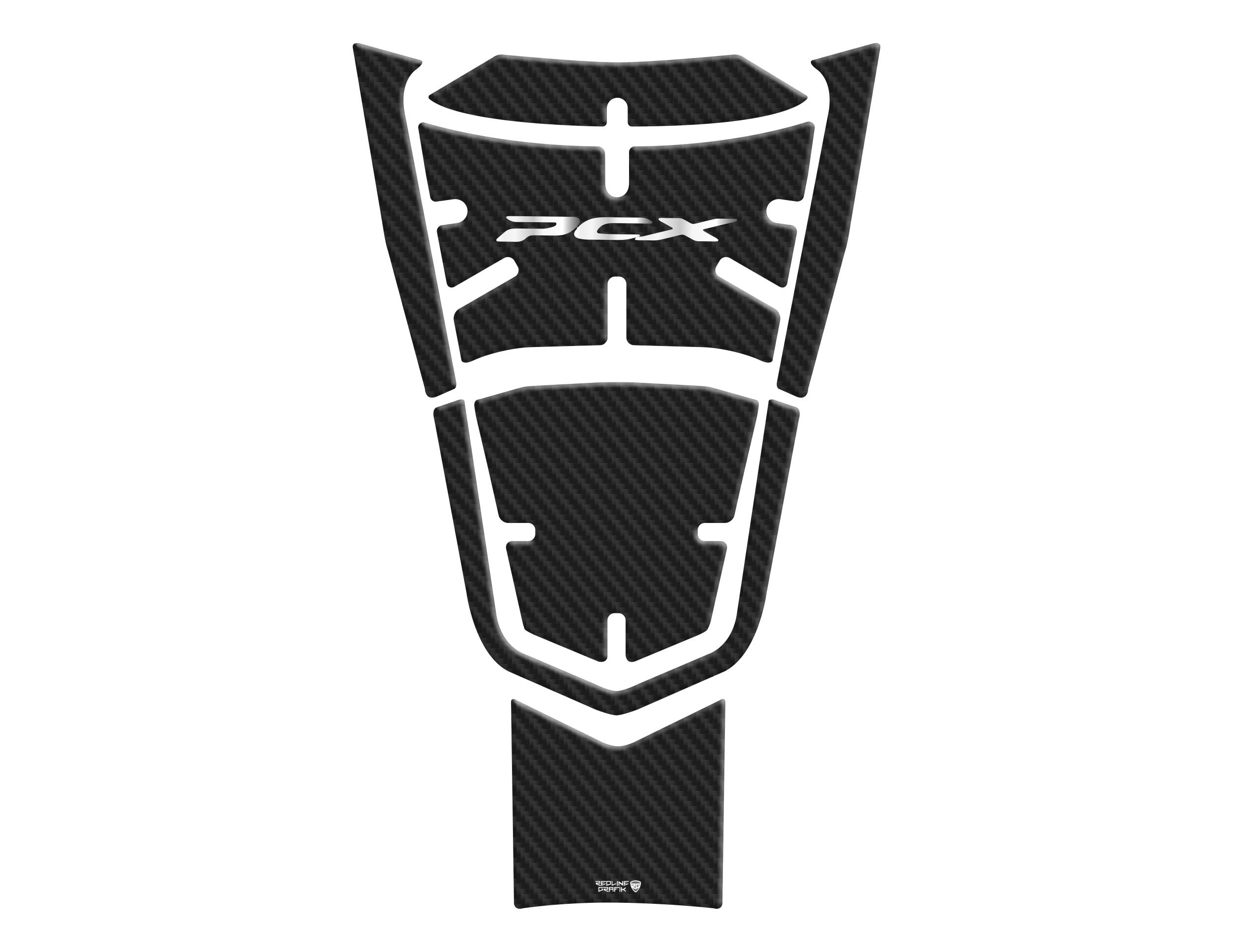 Pcx 2021 Model Karbon Desen Tank Pad