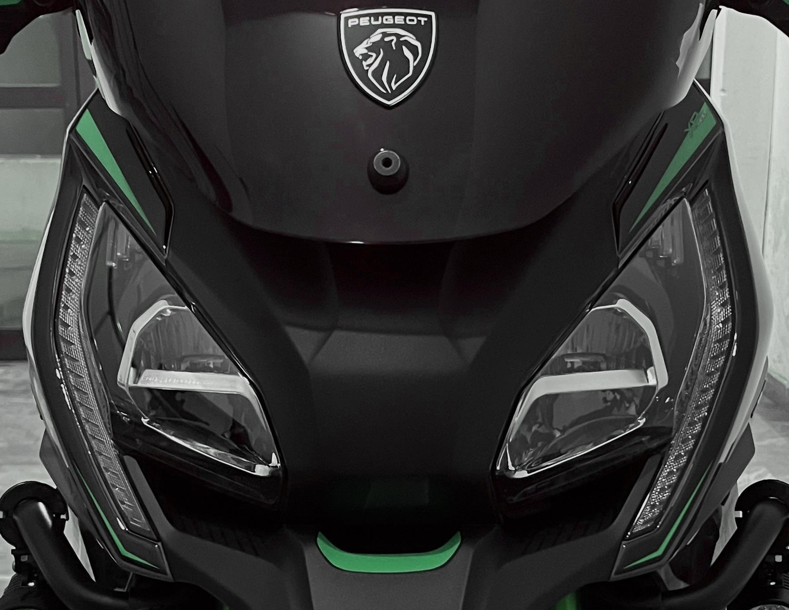 Peugeot XP-400 Uyumlu Far Pad Set Siyah Yeşil Redline Grafik