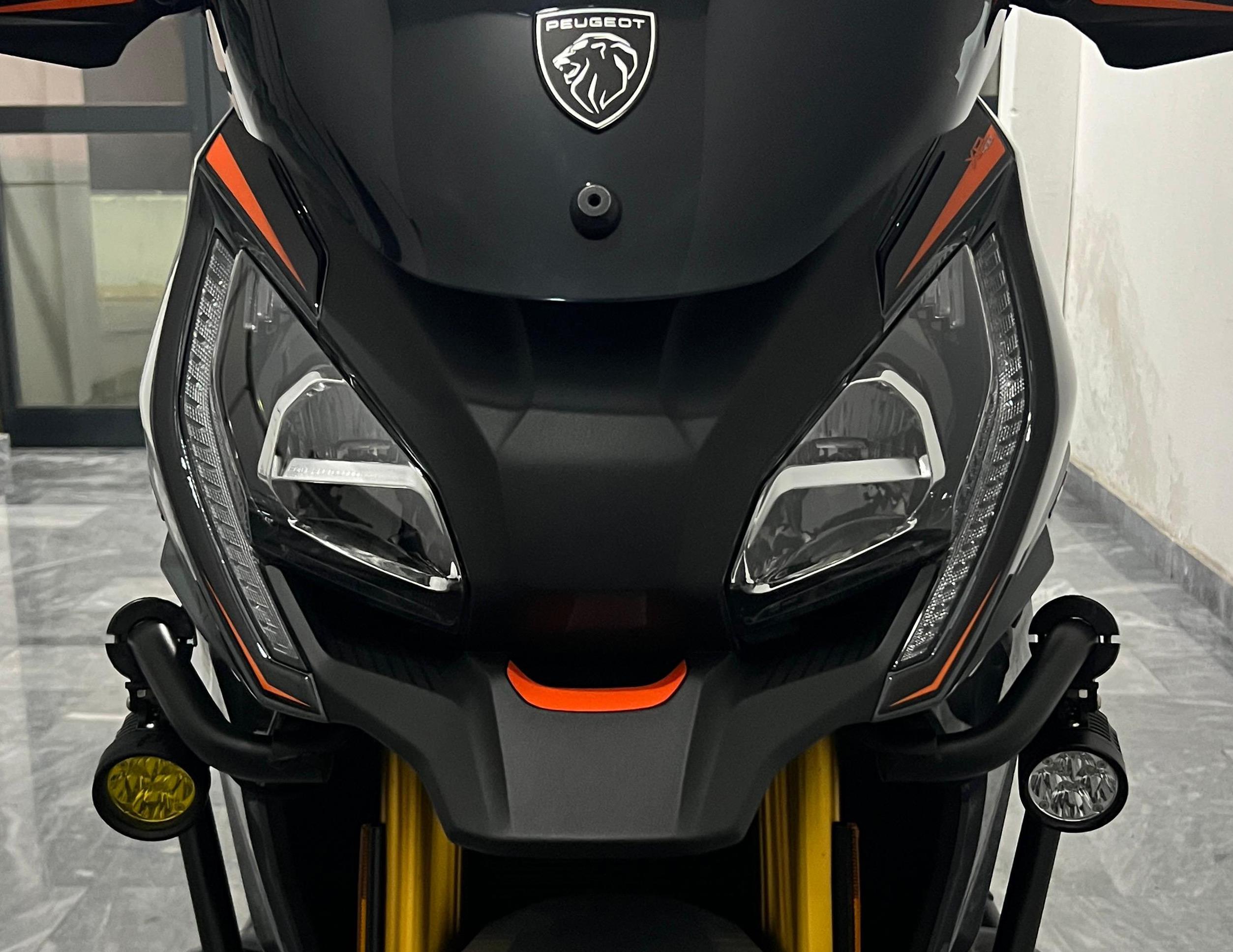 Peugeot XP-400 Uyumlu Far Pad Set Siyah Turuncu Redline Grafik