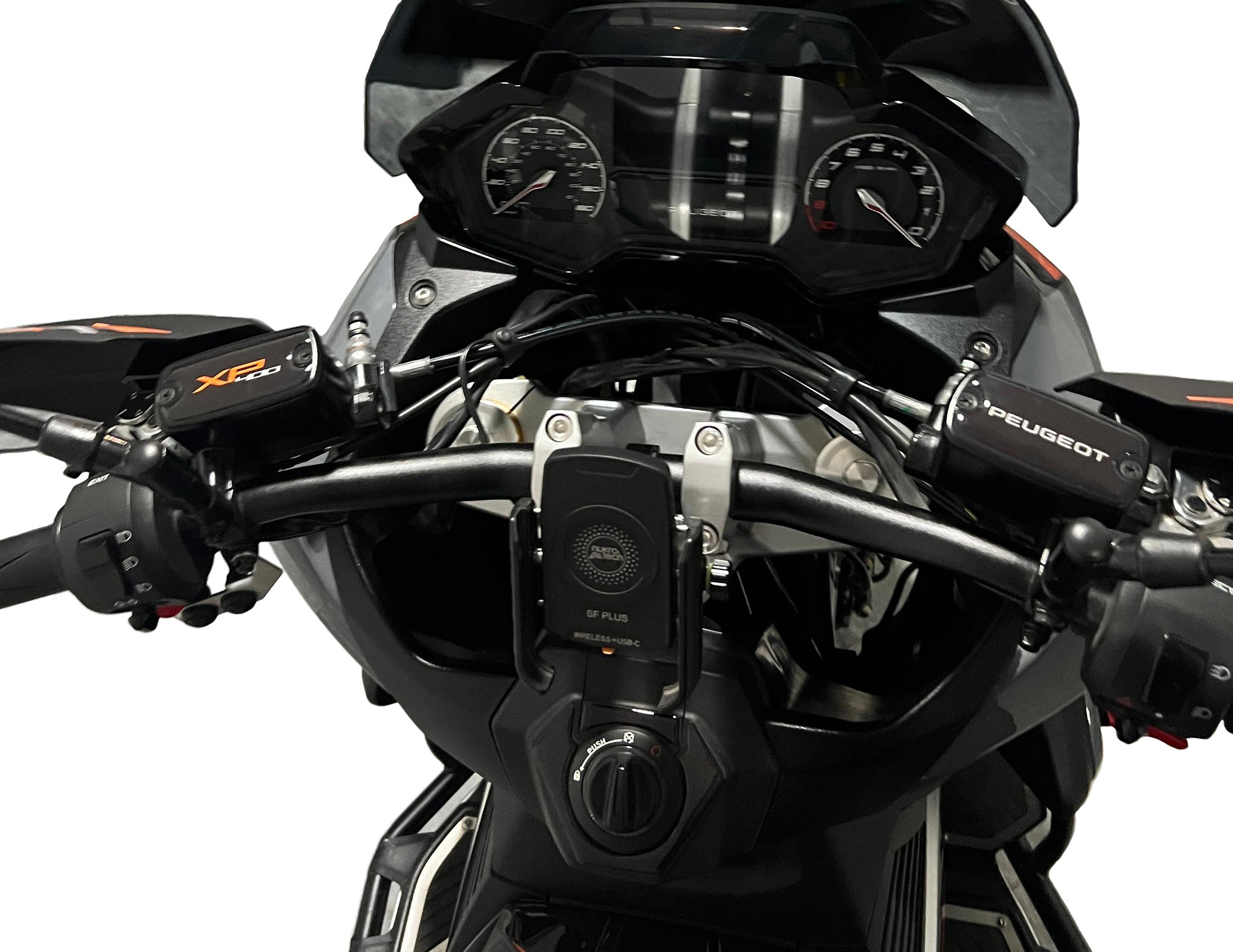 Peugeot XP-400 Uyumlu Hidrolik Kontak Koruyucu Pad Set Siyah Turuncu Redline Grafik