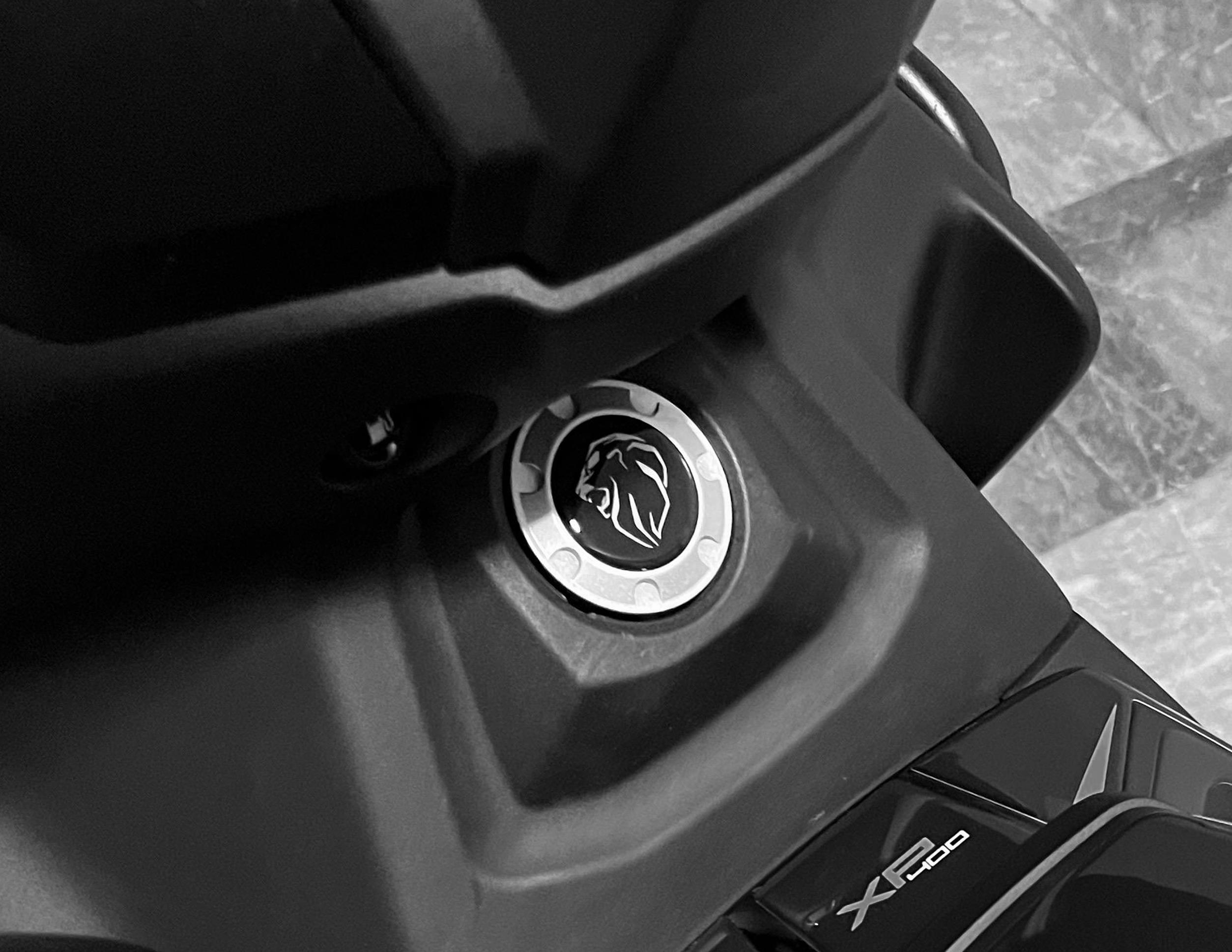 Peugeot XP-400 Uyumlu Hidrolik Kontak Koruyucu Pad Set Siyah Gri Redline Grafik