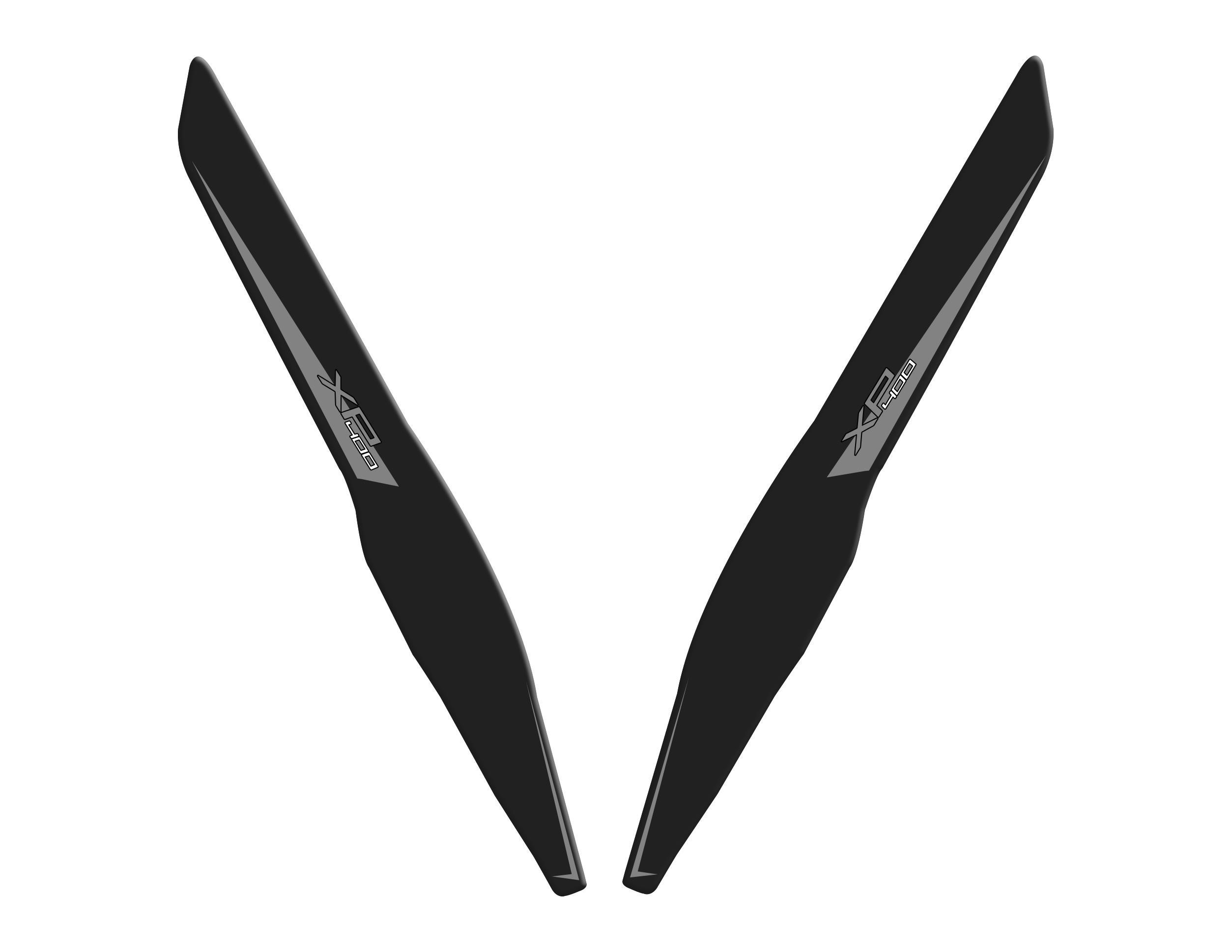 Peugeot XP-400 Uyumlu Kuyruk Koruyucu Pad Set Siyah Gri Redline Grafik