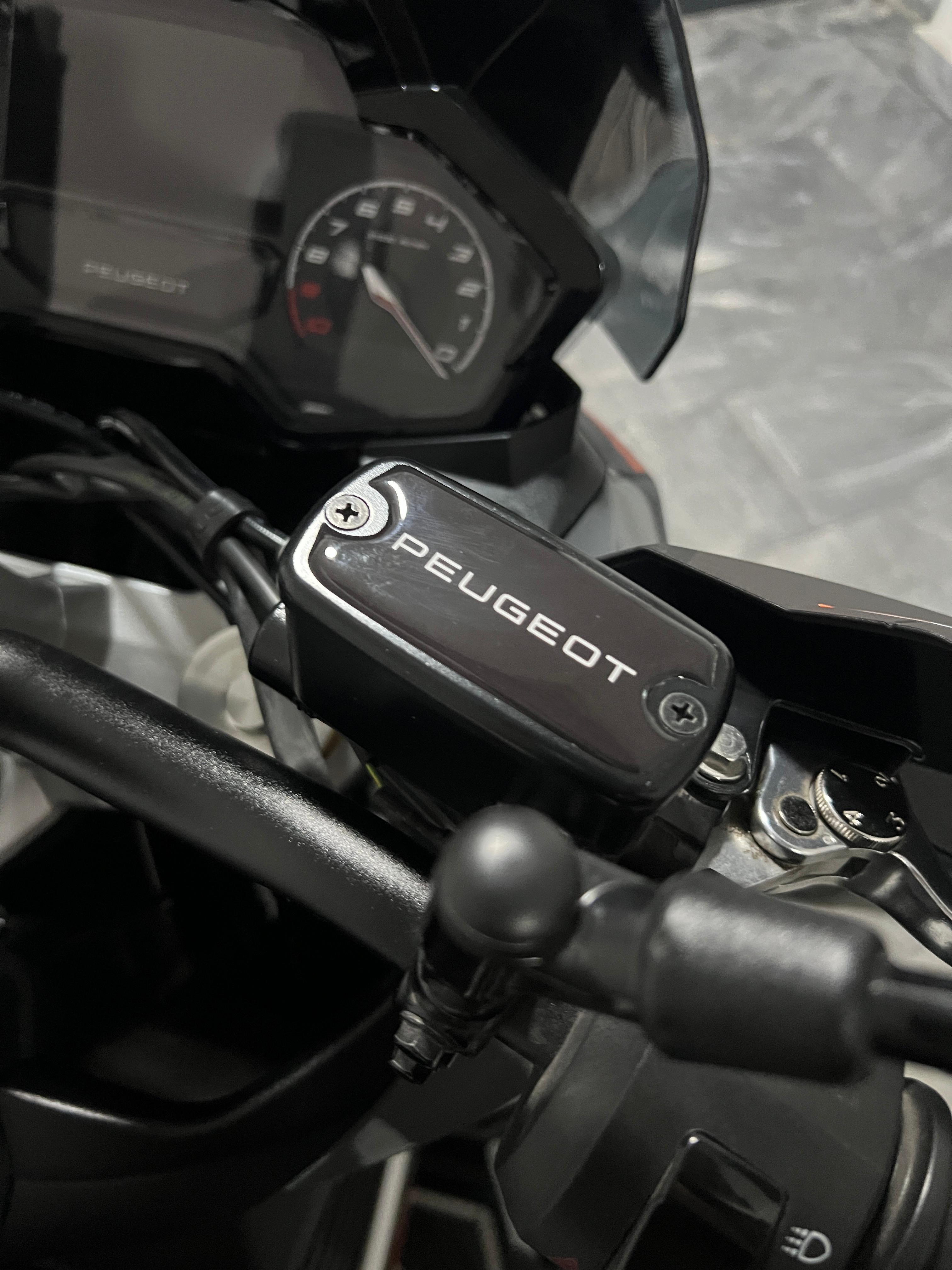 Peugeot XP-400 Uyumlu Tank Pad Set Siyah Turuncu Redline Grafik