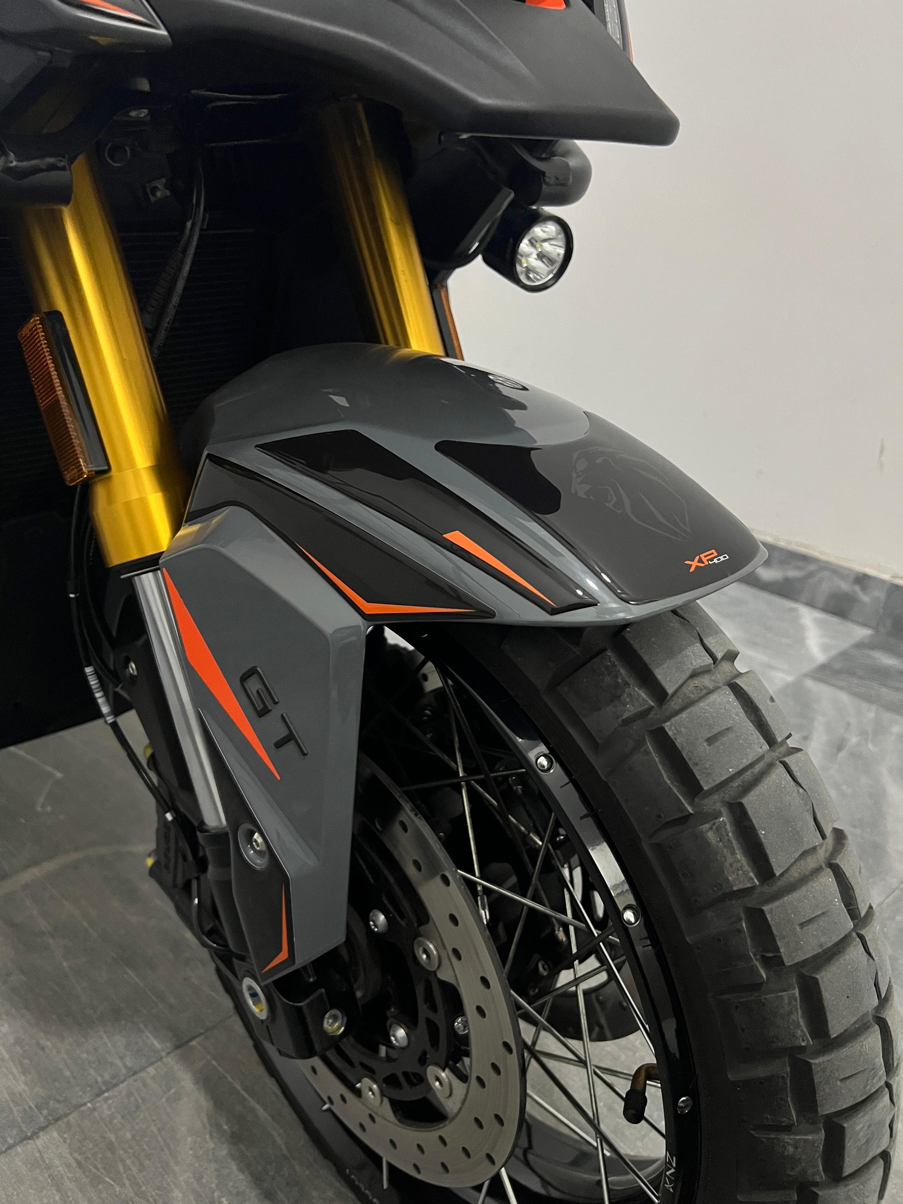 Peugeot XP-400 Uyumlu Tank Pad Set Siyah Turuncu Redline Grafik