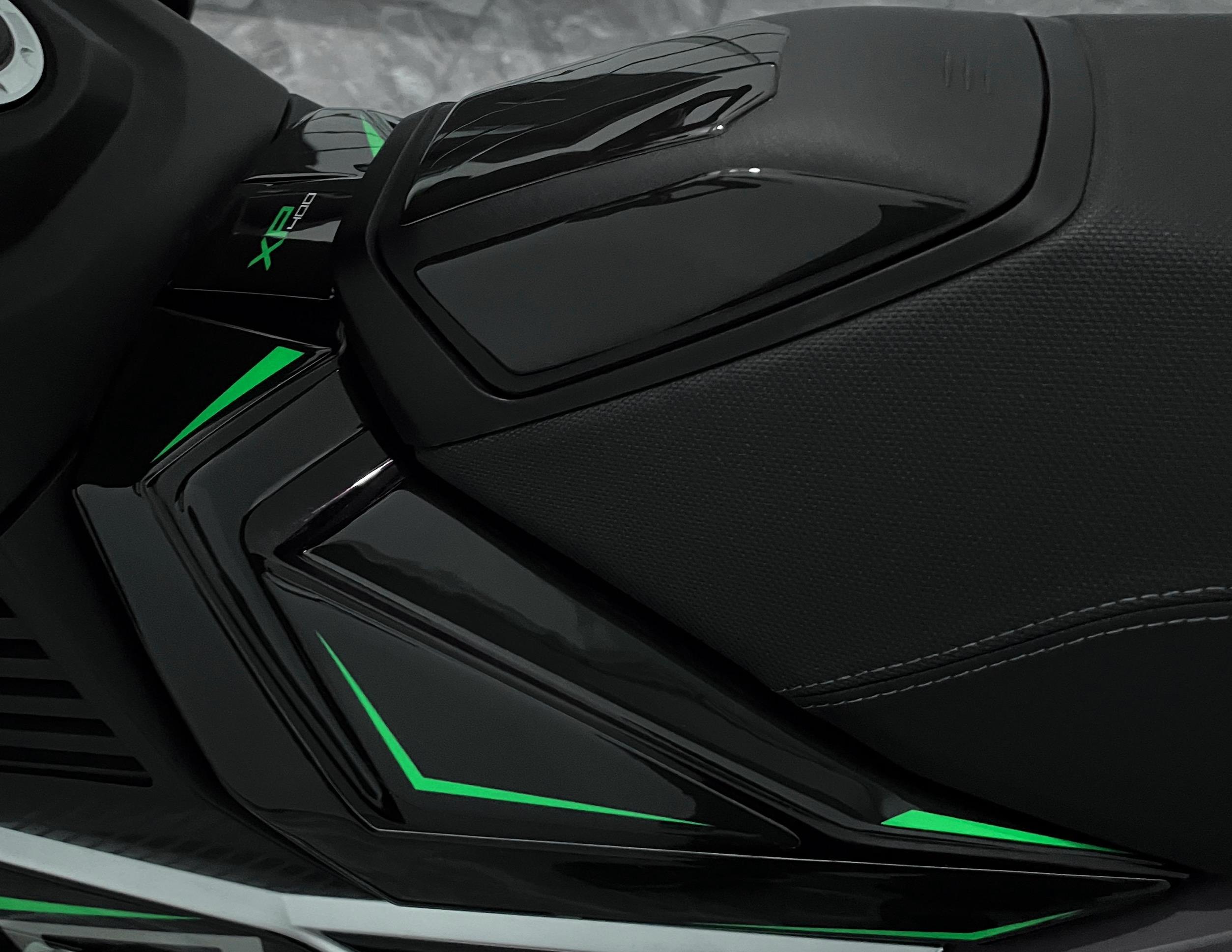 Peugeot XP-400 Uyumlu Tank Pad  Set Siyah Yeşil Redline Grafik