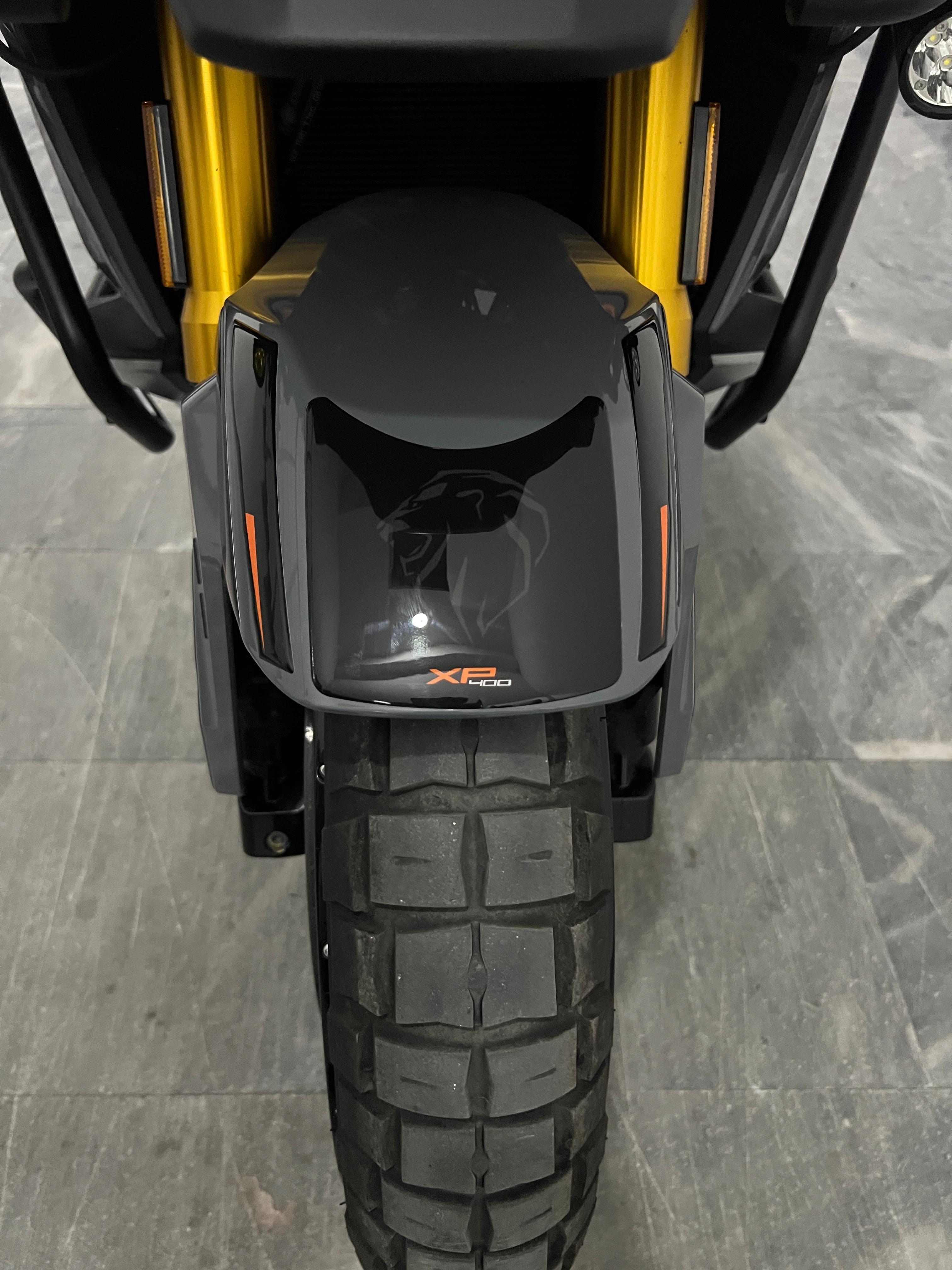 Peugeot XP-400 Uyumlu Tank Pad Set Siyah Turuncu Redline Grafik