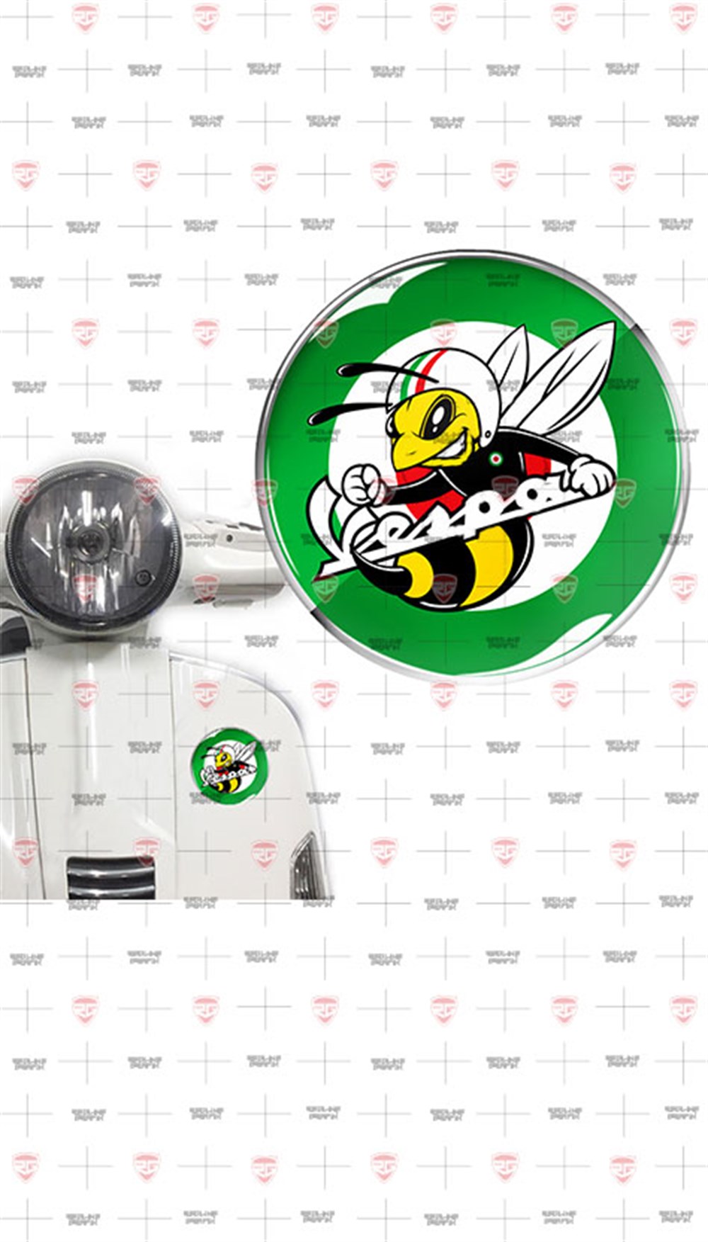 PIAGGIO VESPA GTS GTV LX LXV İtalya Vespa 3D Sticker