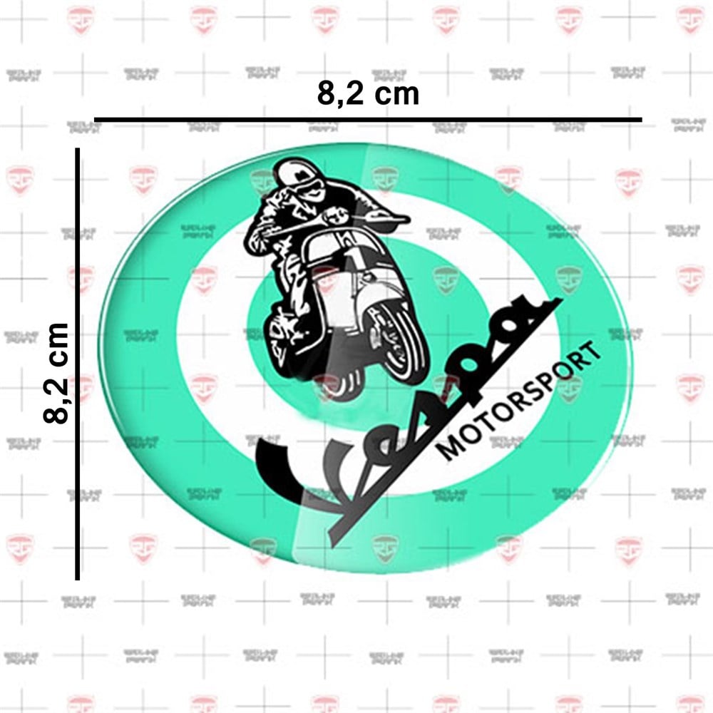 Piaggio Vespa Sprint GTS GTV LX PX GS 3D motosiklet sticker 