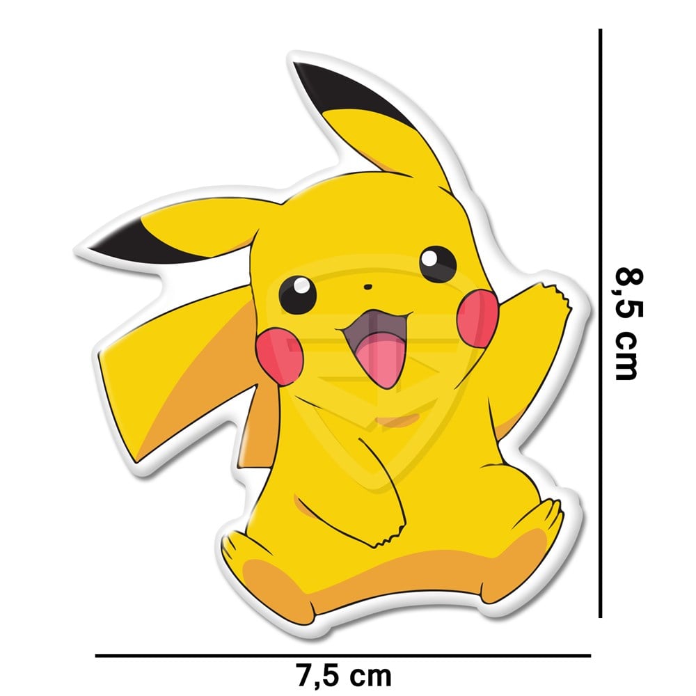 Pikachu 3D Damla Sticker