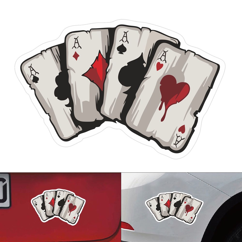 Poker Kağıdı Sticker