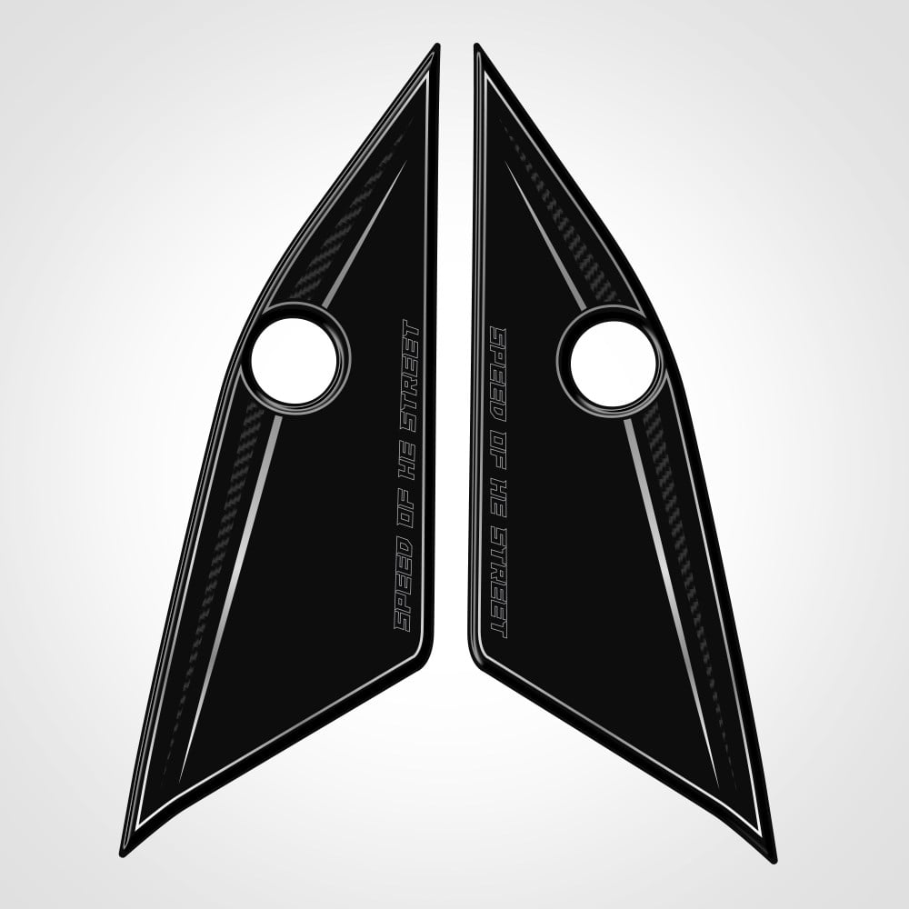 Pulsar 200 ns Yan Grenaj Pad Siyah-Karbon Sticker