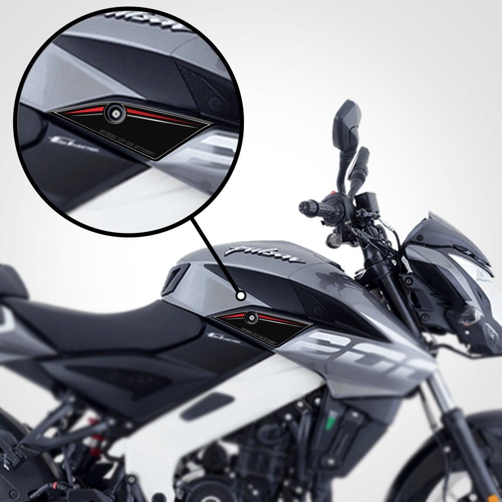 Pulsar 200 ns Yan Grenaj Pad Siyah-Kırmızı Sticker