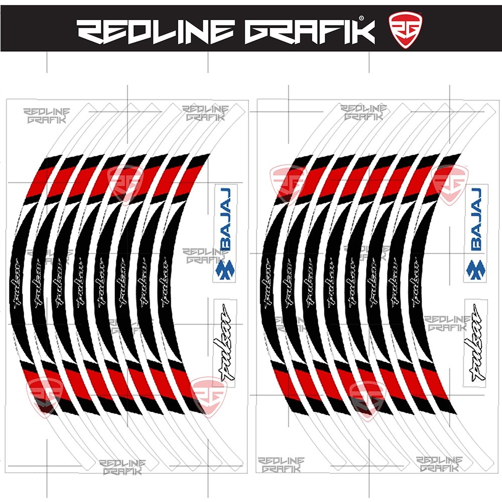 Pulsar Kırmızı Jant Şeridi