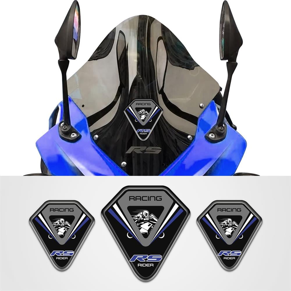 Pulsar RS Üçlü Siyah Mavi 3D sticker rs