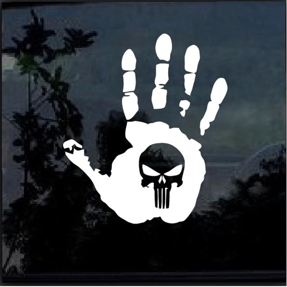 Punisher Hand Oto Sticker
