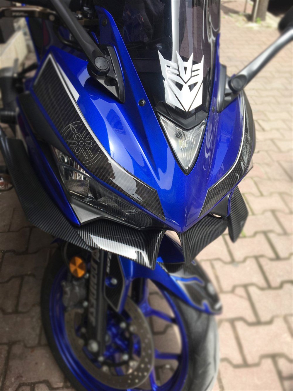 R25 Far üstü Kafa Grenaj Sticker Set KARBON