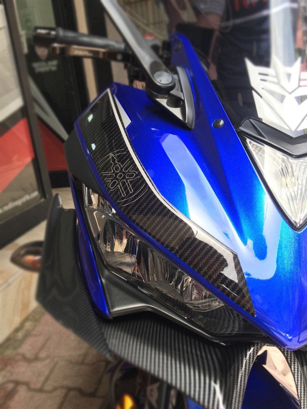 R25 Far üstü Kafa Grenaj Sticker Set KARBON