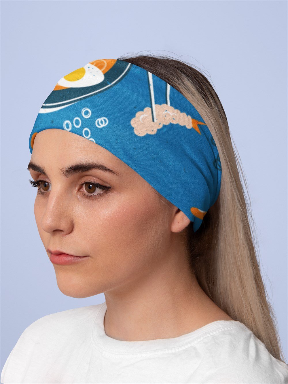 Ramen&Soup Bandana Saç Bandı Toka Boyunluk