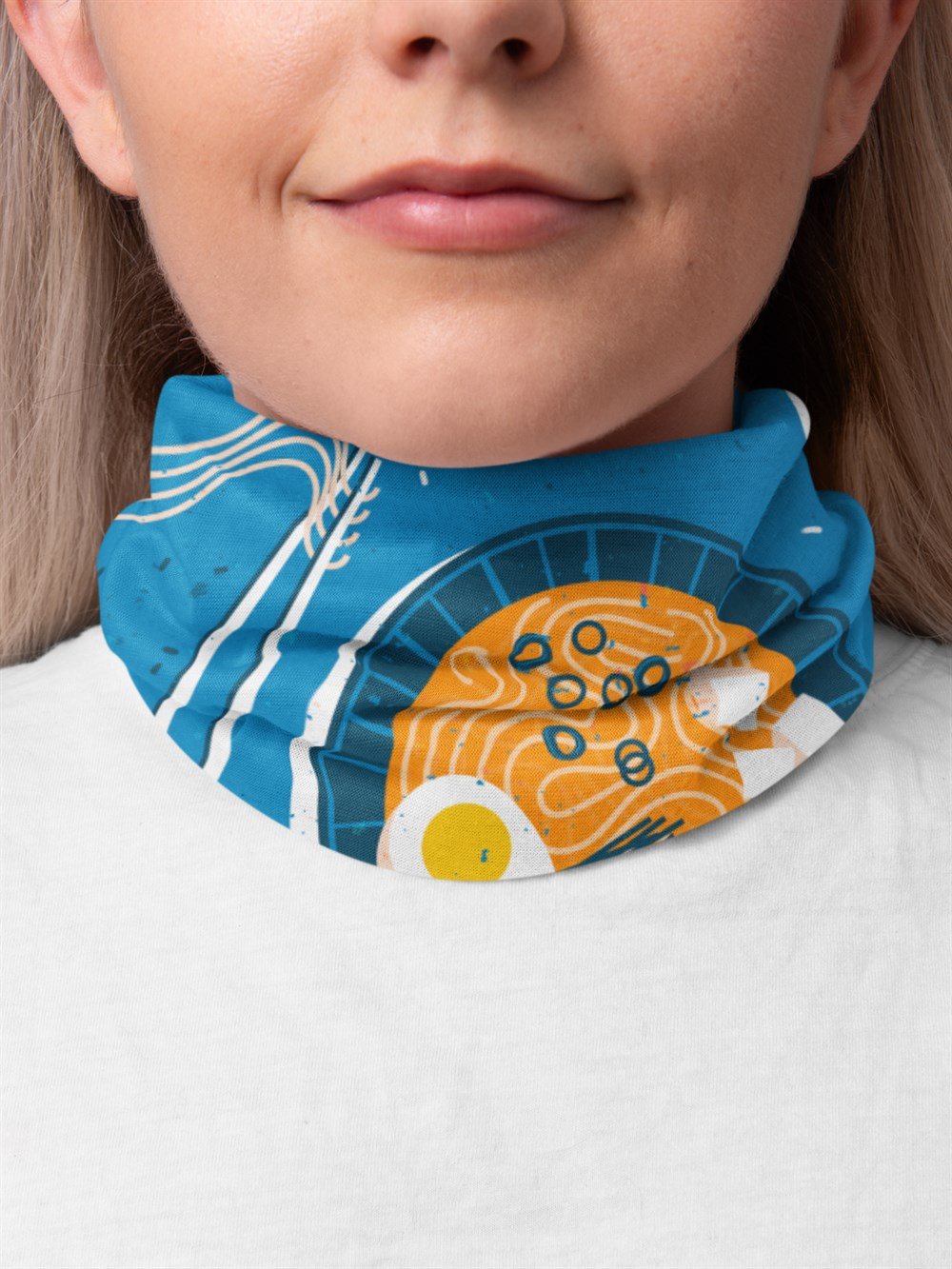 Ramen&Soup Bandana Saç Bandı Toka Boyunluk