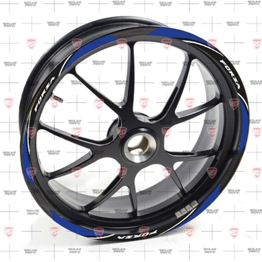 Redline Grafik Honda Forza Reflektif Mavi Jant Şeridi